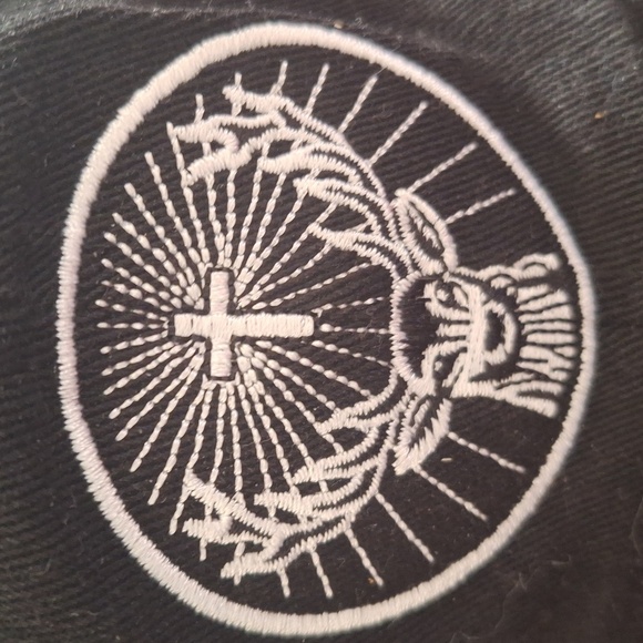 Jagermeister Stag Embroidered Deer Black Stretch Cap L-XL Hat for Drinking Fun - Picture 5 of 7